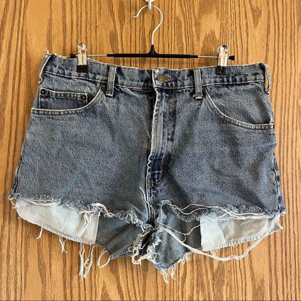 RK brand distressed jeans shorts